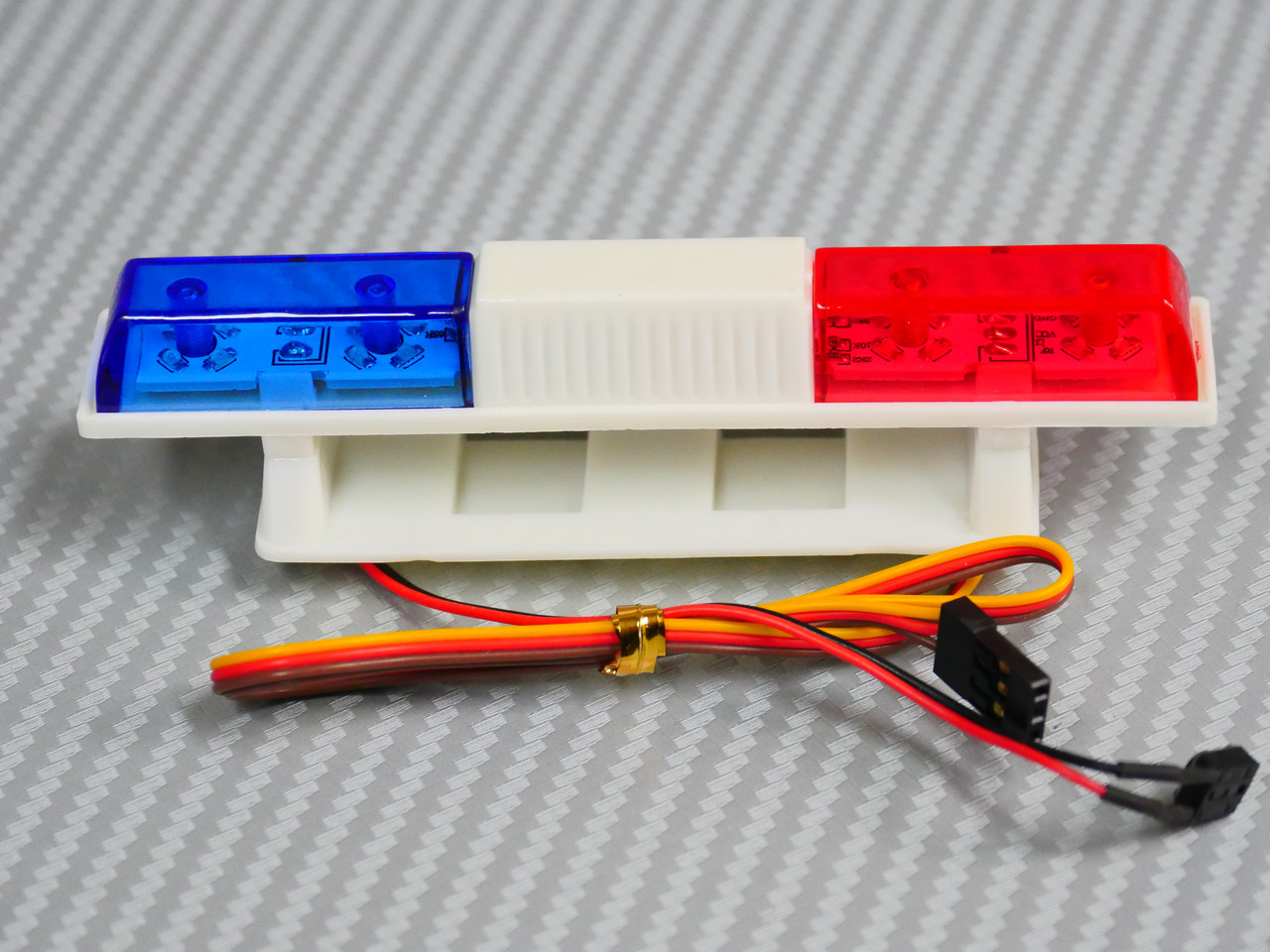 1/10 RC POLICE LIGHTS Top Light Bar FLASHING LEDS - BLUE 