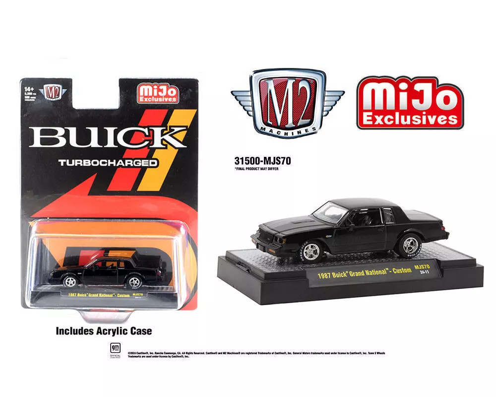 1/64 M2 Machines 1987 BUICK REGAL Grand National TURBO -BLACK- 1