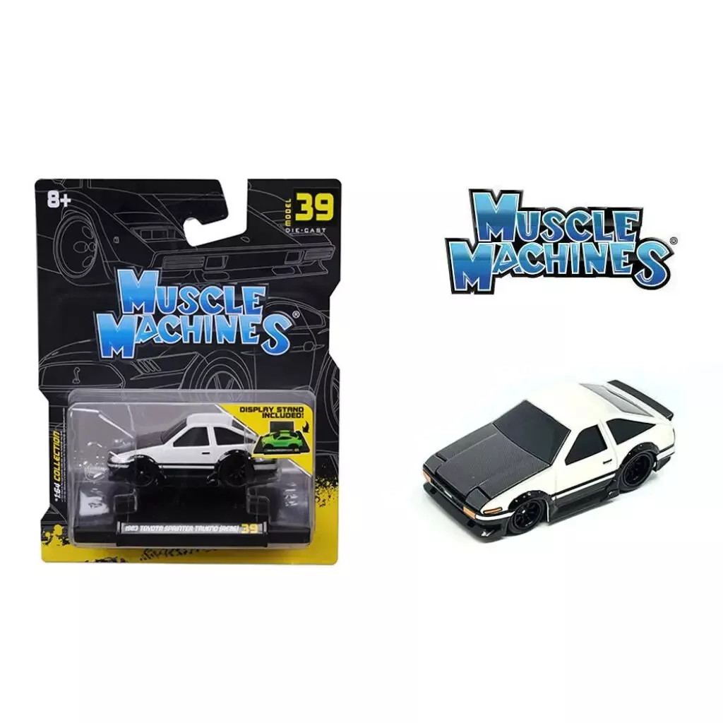 Muscle Machine 1/64 TRUENO SPRINTER AE86 Die Cast -WHITE-