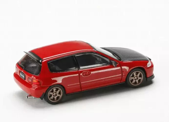 1/64 HJ JDM Honda CIVIC TYPE R EK9 Diecast Model Car -YELLOW-