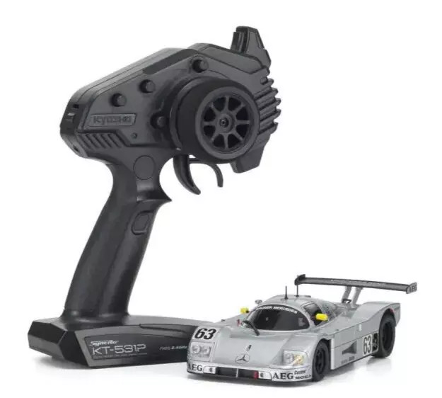 Kyosho RC Mini Z MERCEDES BENZ C9 Group C No:63 LM RWD -RTR- *SILVER