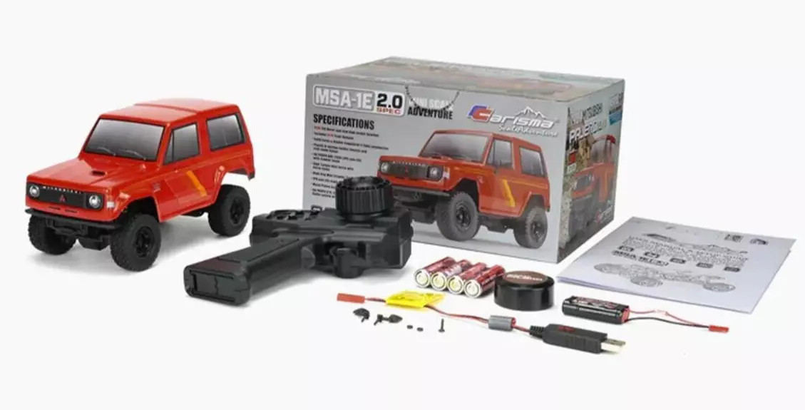 RC 1/24 MITSUBISHI PAJERO AWD Truck MSA-1E 2.0 4X4 *RTR* -RED-
