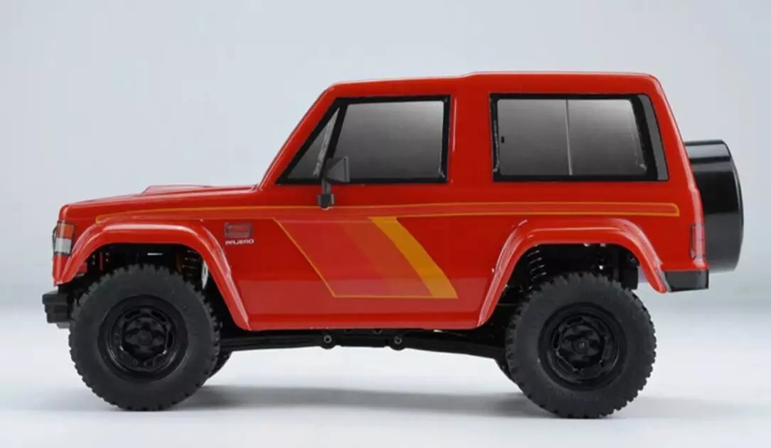 RC 1/24 MITSUBISHI PAJERO AWD Truck MSA-1E 2.0 4X4 *RTR* -RED-