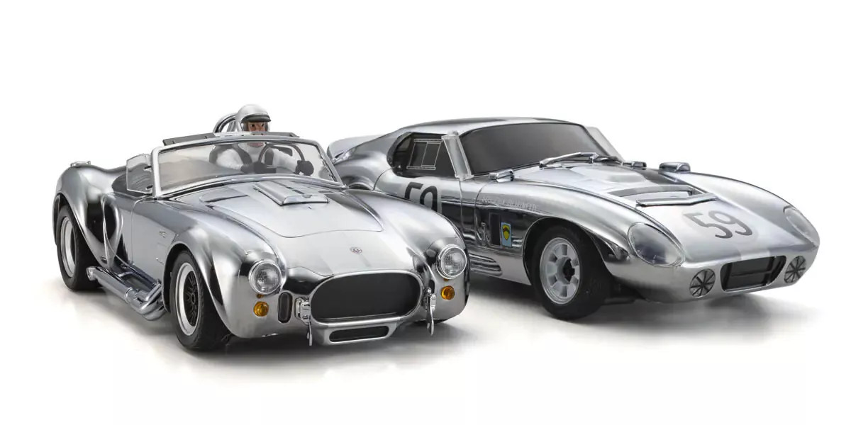 Kyosho 1/28 First SHELBY COBRA DAYTONA -RTR- CHROME-