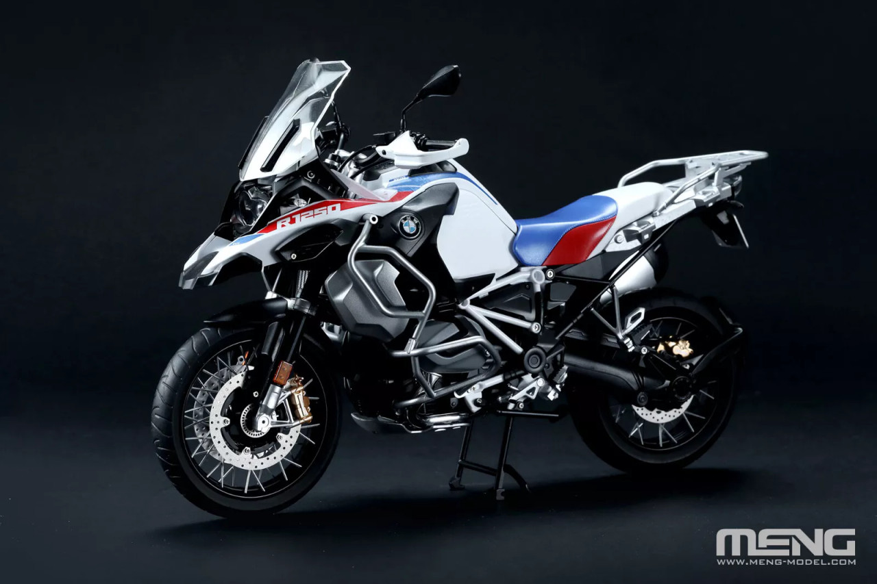 Meng 1/9 BMW R 1250 GS ADV Motorcycle BIKE W/ LUGGAGE (PRE