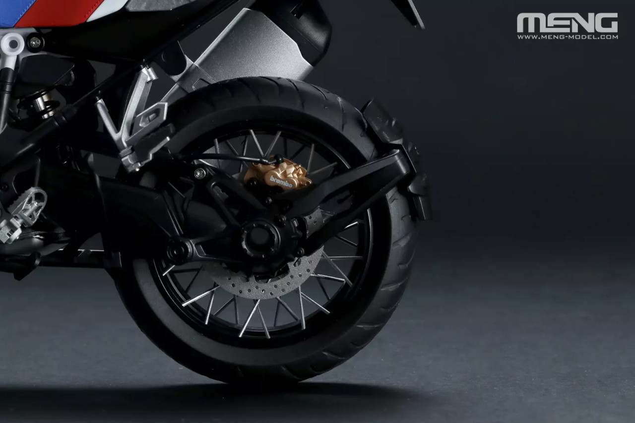 Meng 1/9 BMW R 1250 GS ADV Motorcycle BIKE W/ LUGGAGE (PRE-COLORED
