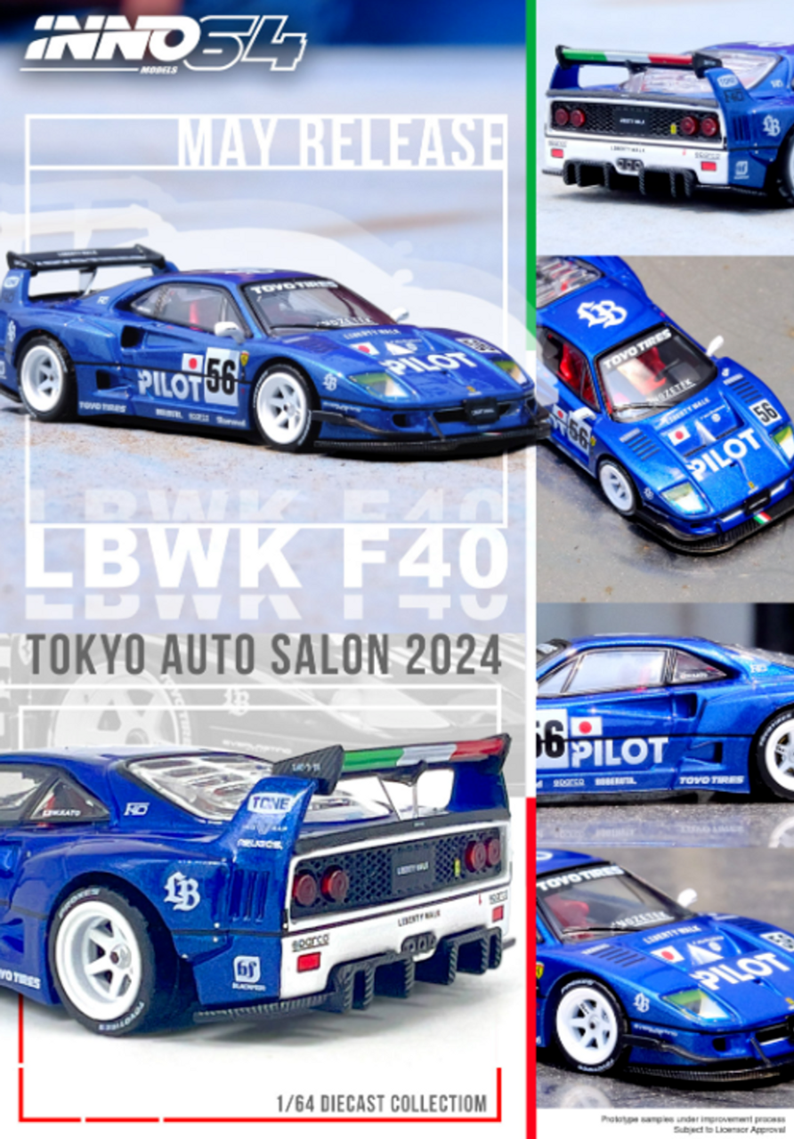 TPC LBWK F40 1000台限定 東京オートサロン シリアルナンバー入り 1/64 FERRARI F40 LBWK Liberty Walk Model Car *TOKYO AUTO