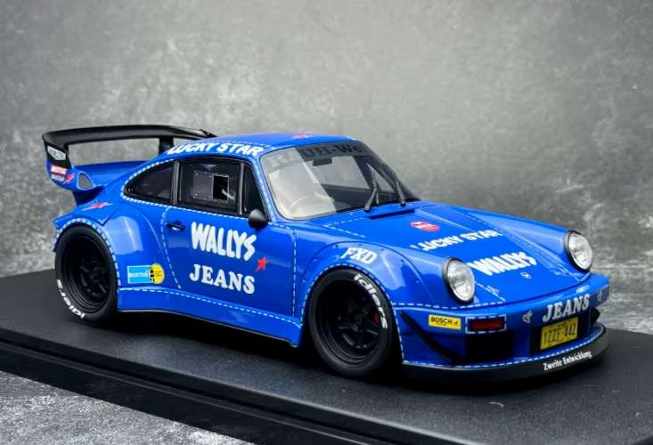 1/18 PORSCHE 930 TURBO RWB Osho Arrow Model Car -BLUE-