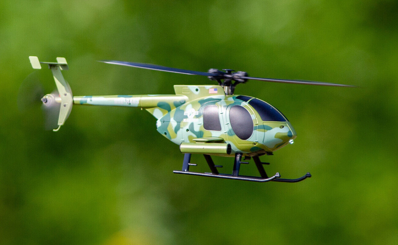 RC HELICOPTER 4 Blade HUGHES MD500 W/ Gyro Stabilization 4CH