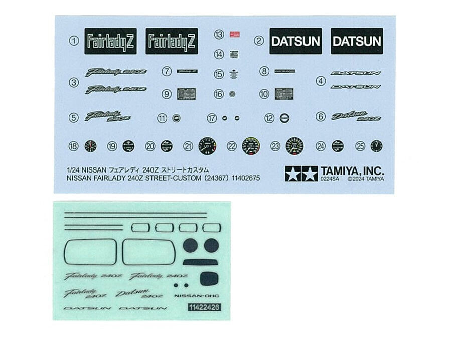 Tamiya 1/24 NISSAN FAIRLADY 240Z Street Custom Model Kit #24367