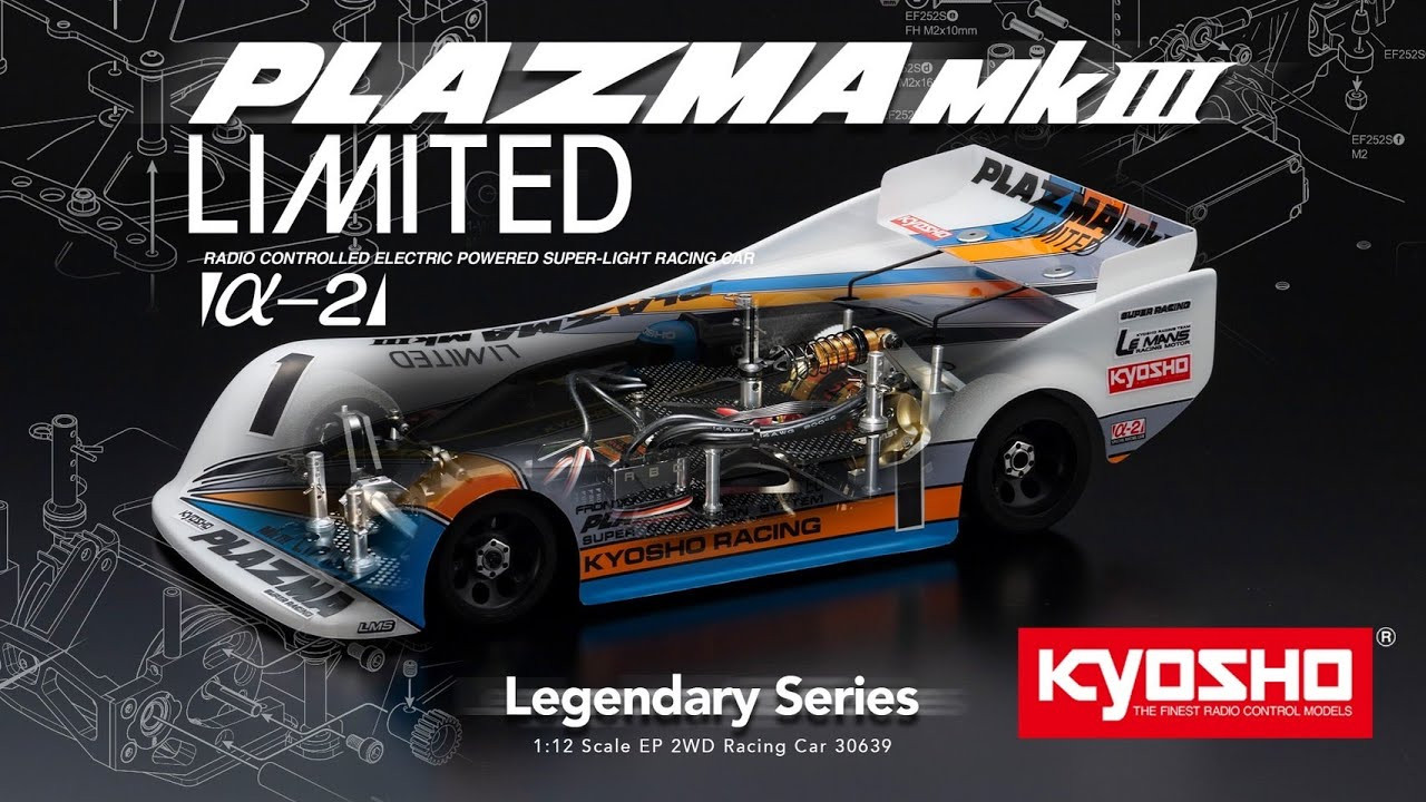 Kyosho RC 1/12 PLAZMA MK3 2WD Pan Chassis Race Car -KIT -