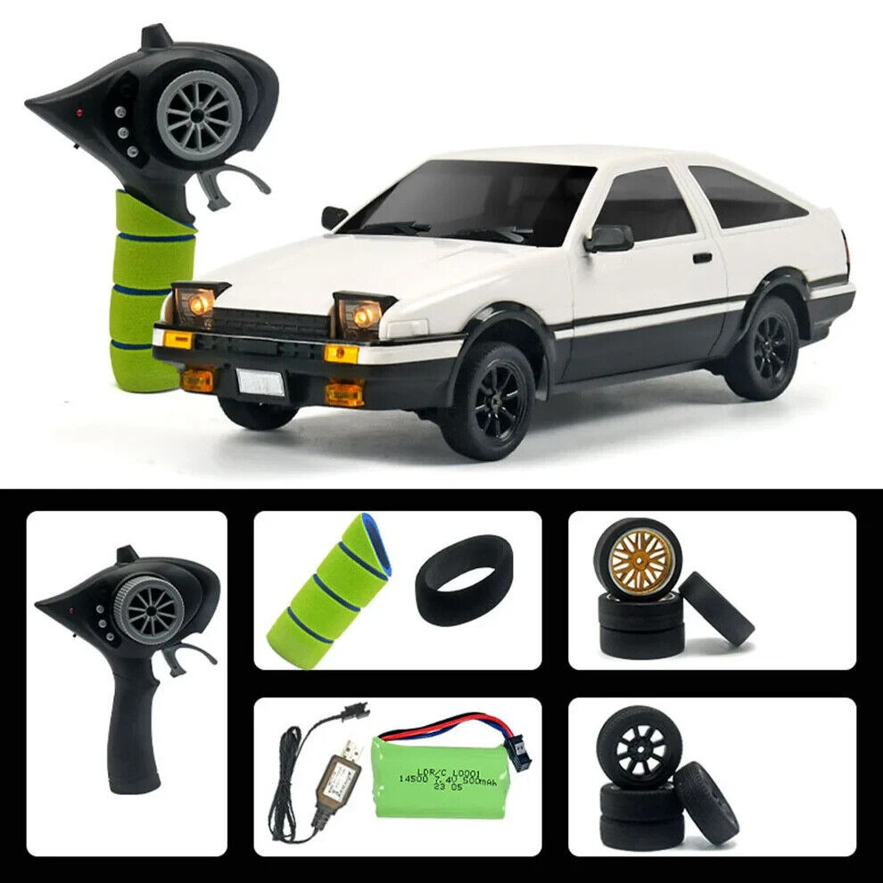 RC 1/18 DRIFT Car TOYOTA COROLLA AE86 W/ Pop Up Lights/ LED/Gyro RWD *