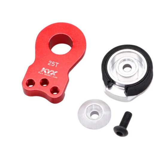 Protecteur De Servo 25T En Alliage D'aluminium – Bras Réglable 3 Trous Pour Voitures RC 1/10 (type SCX10) - 2
