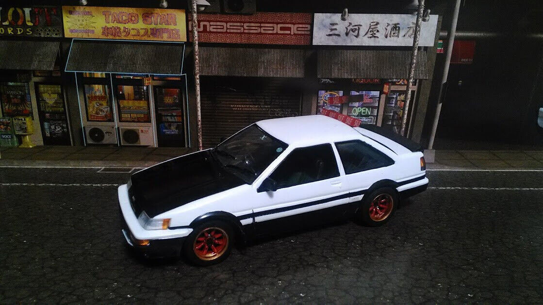 Fujimi 1/24 Initial D, AE86 Trueno '83, Takumi Fujiwara Plastic