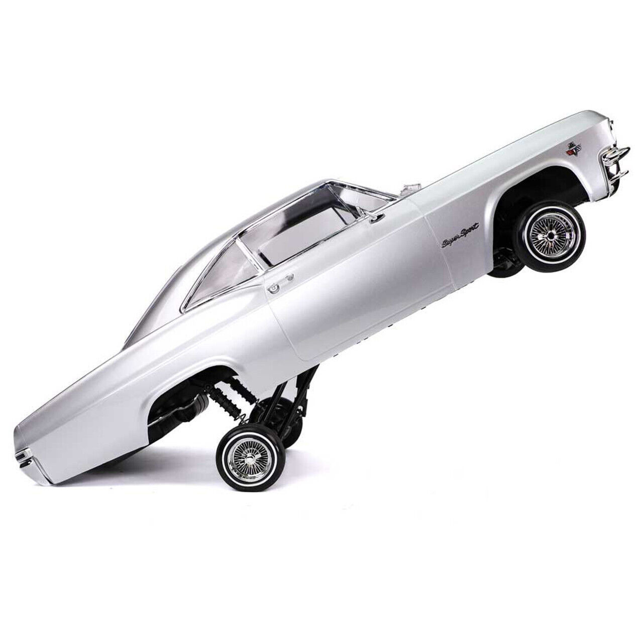 RC 1/10 Car BODY Shell 1965 Chevy IMPALA Low Rider *FINISHED* -SILVER-