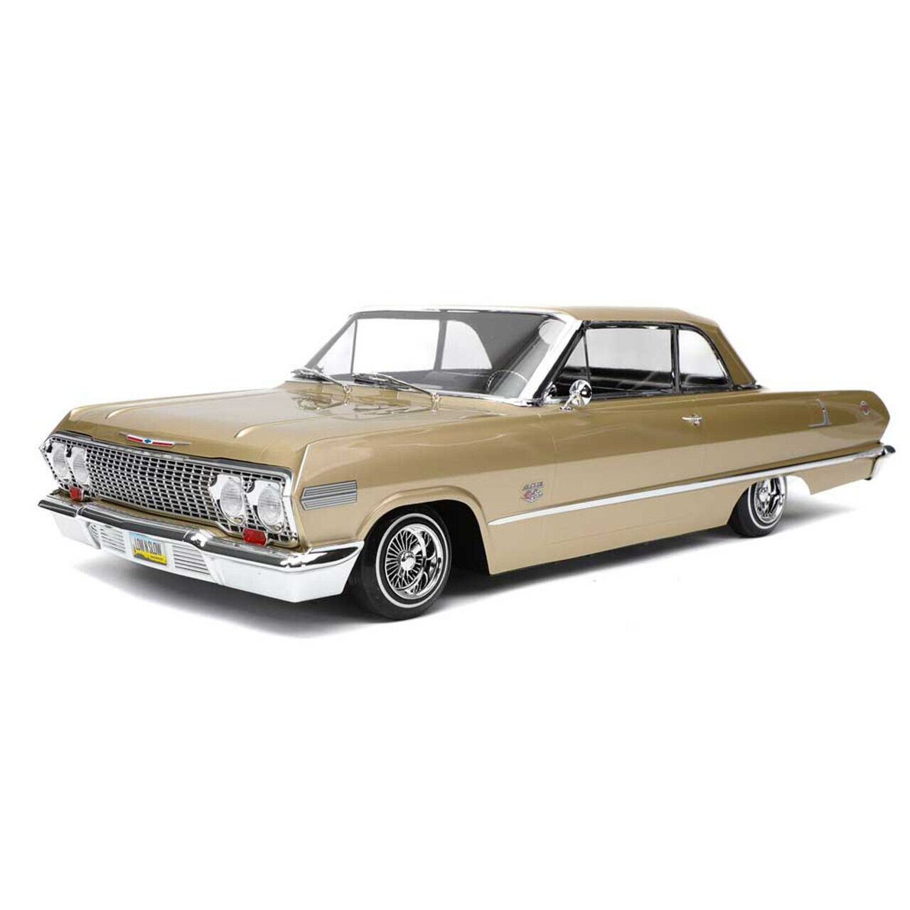impala.63y　1 RC 1/10 Car BODY Shell 1963 Chevy IMPALA Low Rider -CLEAR- #RER37444