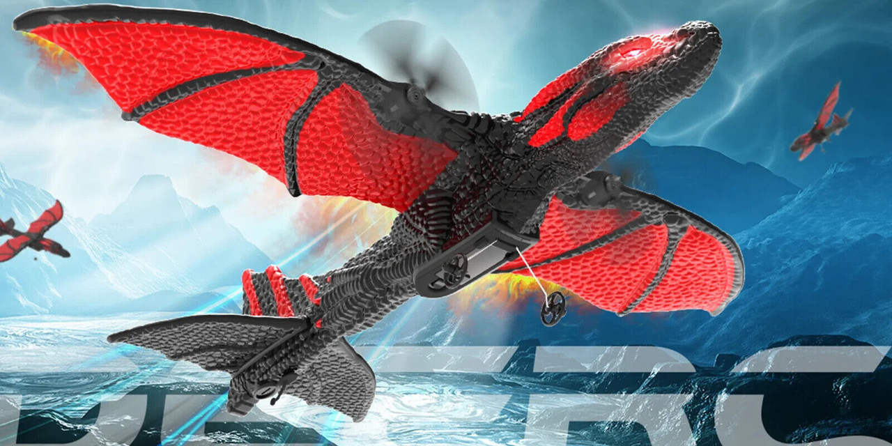 RC FLYING DRAGON W/ Gyro 2 Channel 2.4GHZ -RTF-
