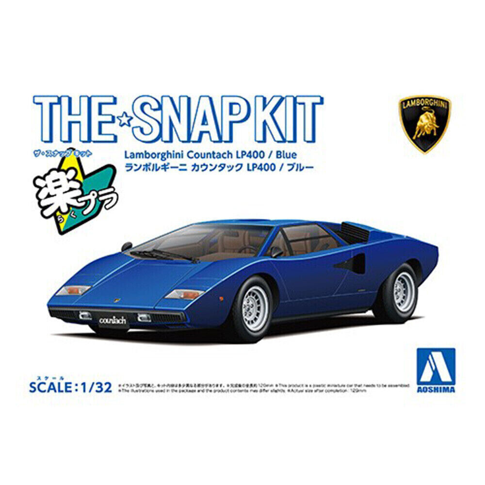 Aoshima 1/32 LAMBORGHINI COUNTACH LP400 Plastic Model Kit *GREEN*