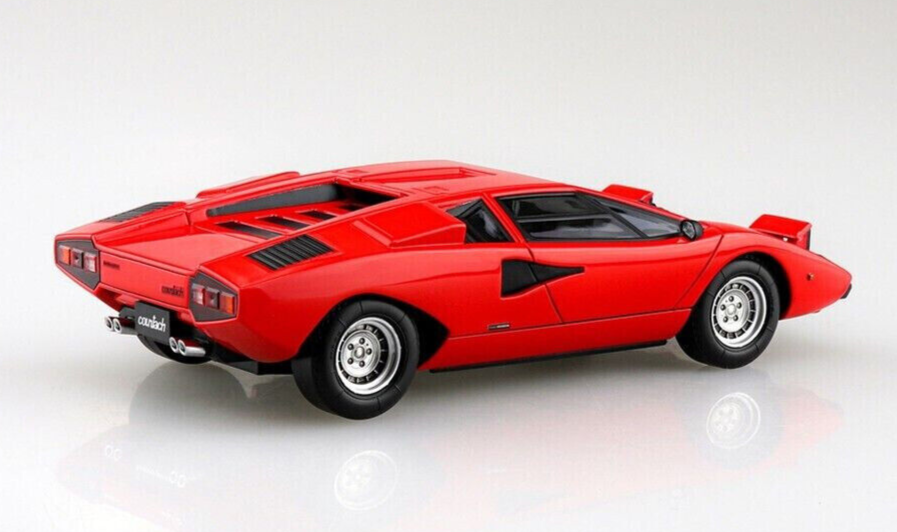Aoshima 1/32 LAMBORGHINI COUNTACH LP400 Plastic Model Kit *BLUE*