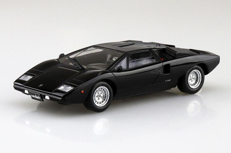 Aoshima 1/32 LAMBORGHINI COUNTACH LP400 Plastic Model Kit *BLUE*