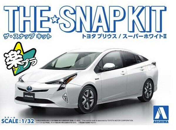 Aoshima 1/32 TOYOTA PRIUS Snap Kit Plastic Model Kit *WHITE*