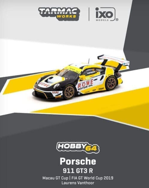 Tarmac 1/64 PORSCHE 911 GT3 R Macau GT Cup FIA World Cup