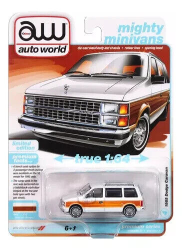 AW Auto World 1/64 DODGE CARAVAN Wood Grain MINIVAN