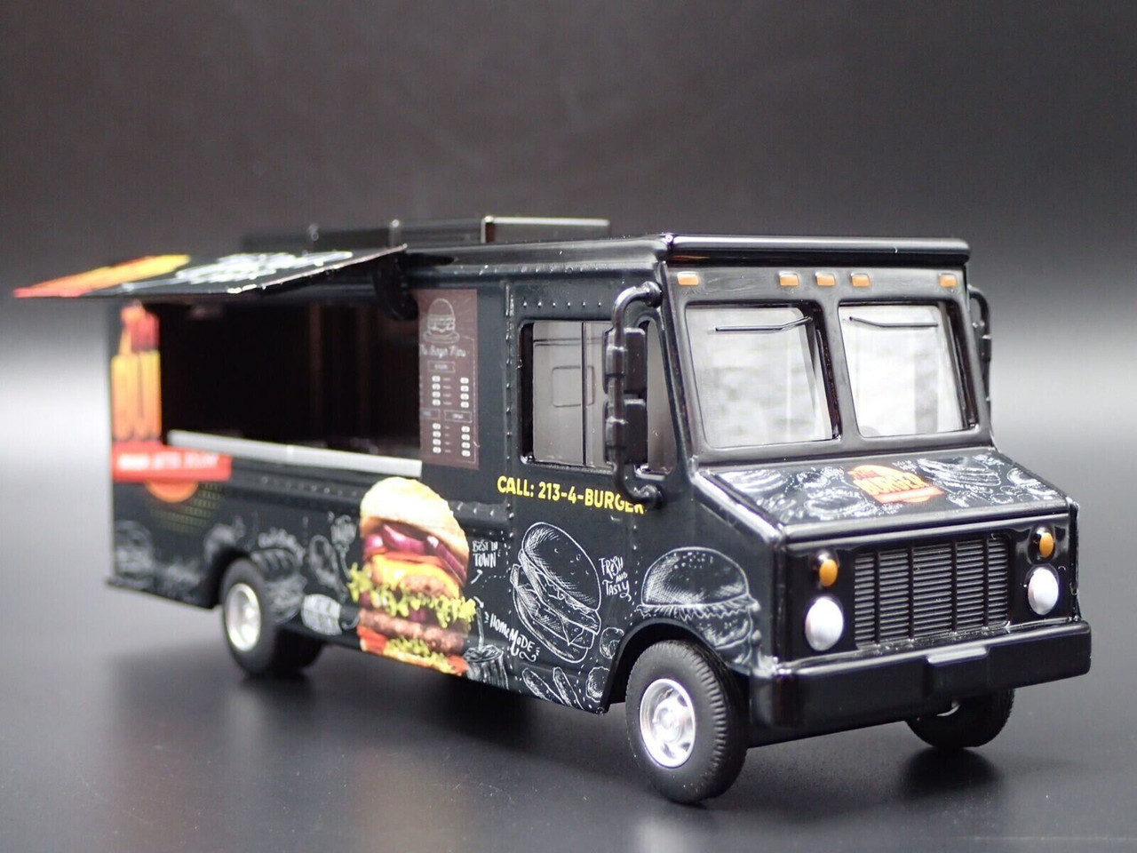 American Diorama 1/64 THE BURGER FOOD TRUCK Die Cast Vehicle