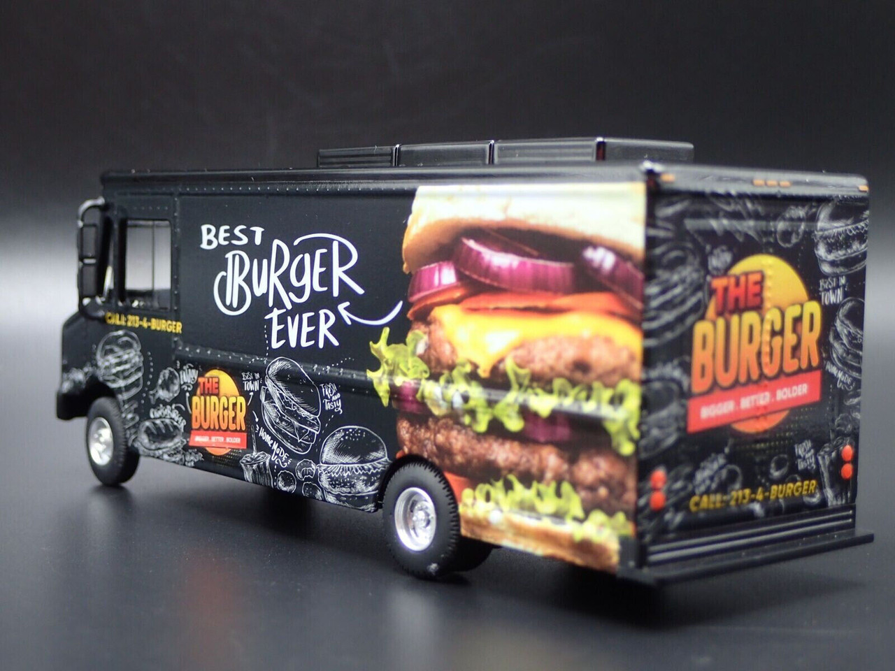 American Diorama 1/64 THE BURGER FOOD TRUCK Die Cast Vehicle