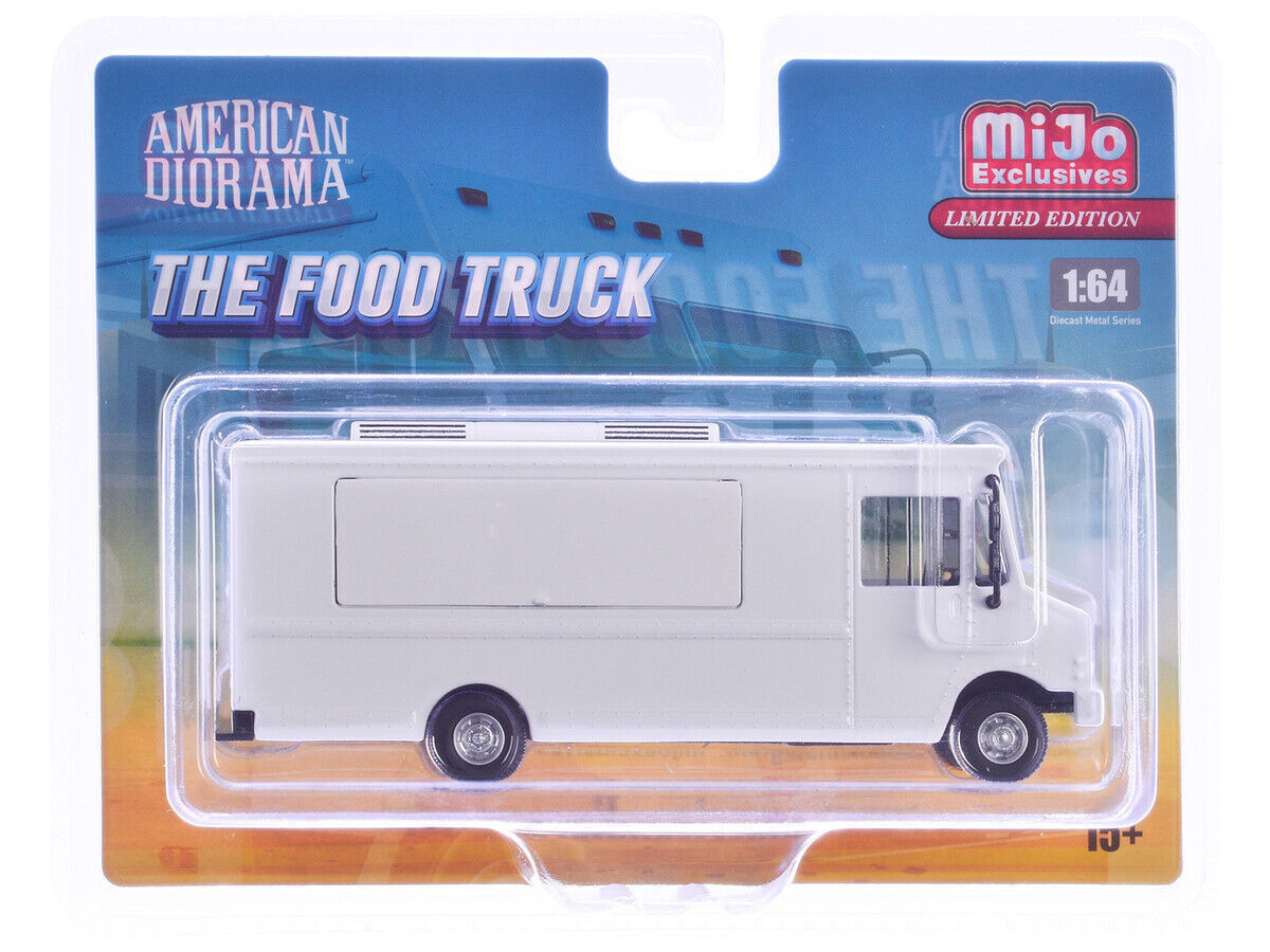 American Diorama 1/64 FOOD TRUCK Die Cast Vehicle -WHITE-