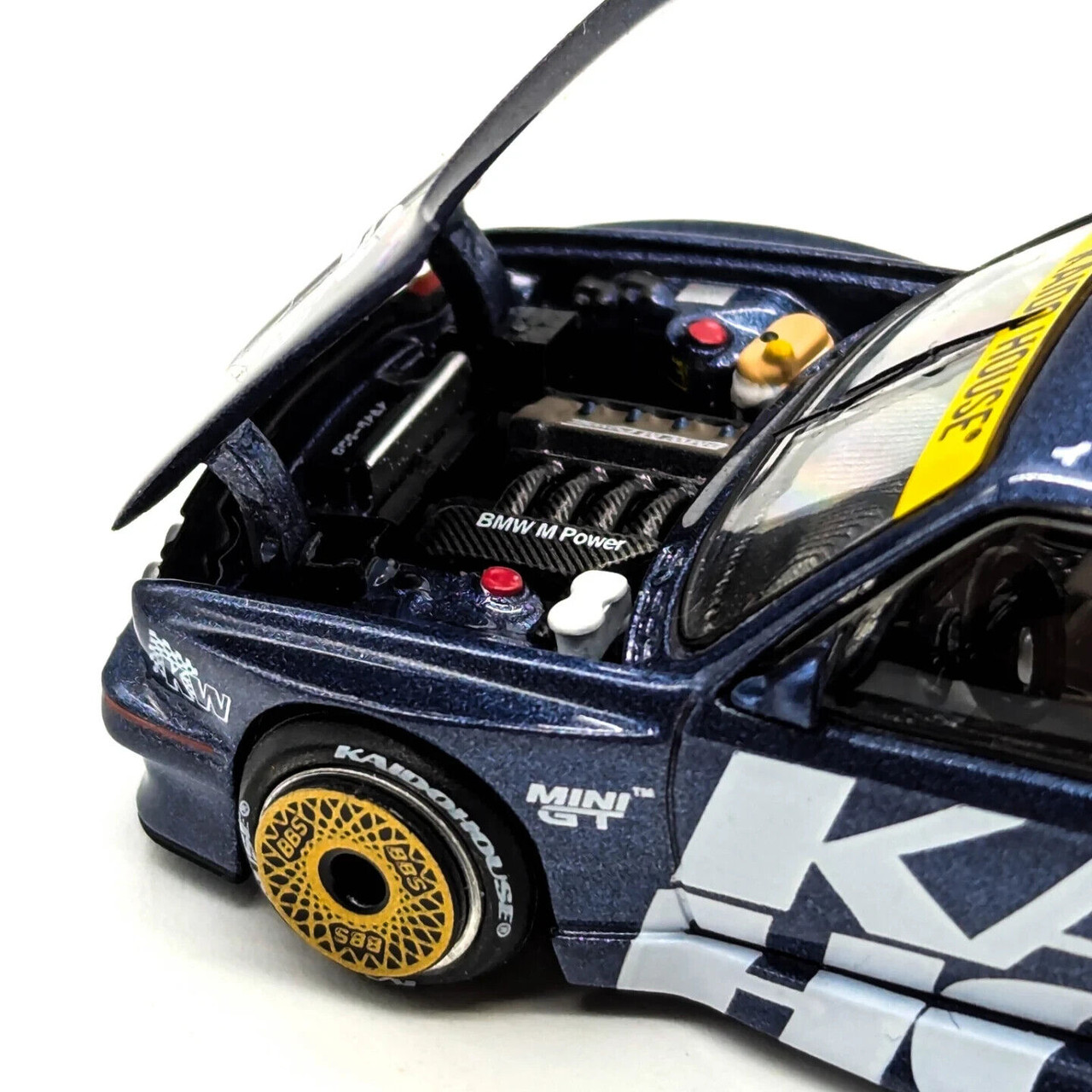 Mini GT KAIDO 1/64 BMW E30 M3 Die Cast Model - BLUE-
