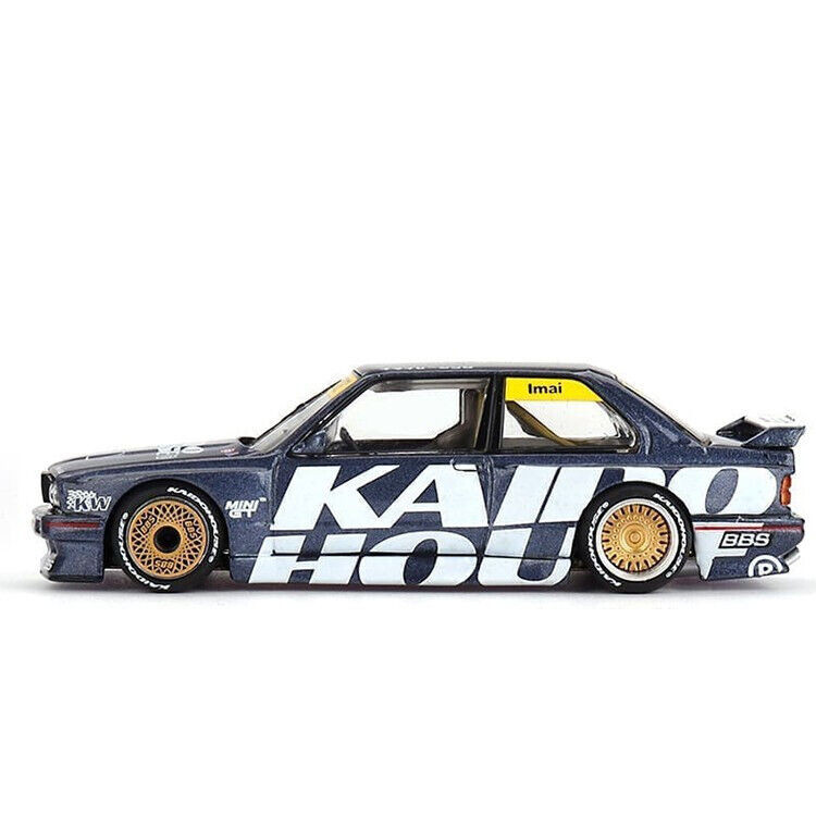 Mini GT KAIDO 1/64 BMW E30 M3 Die Cast Model - BLUE-