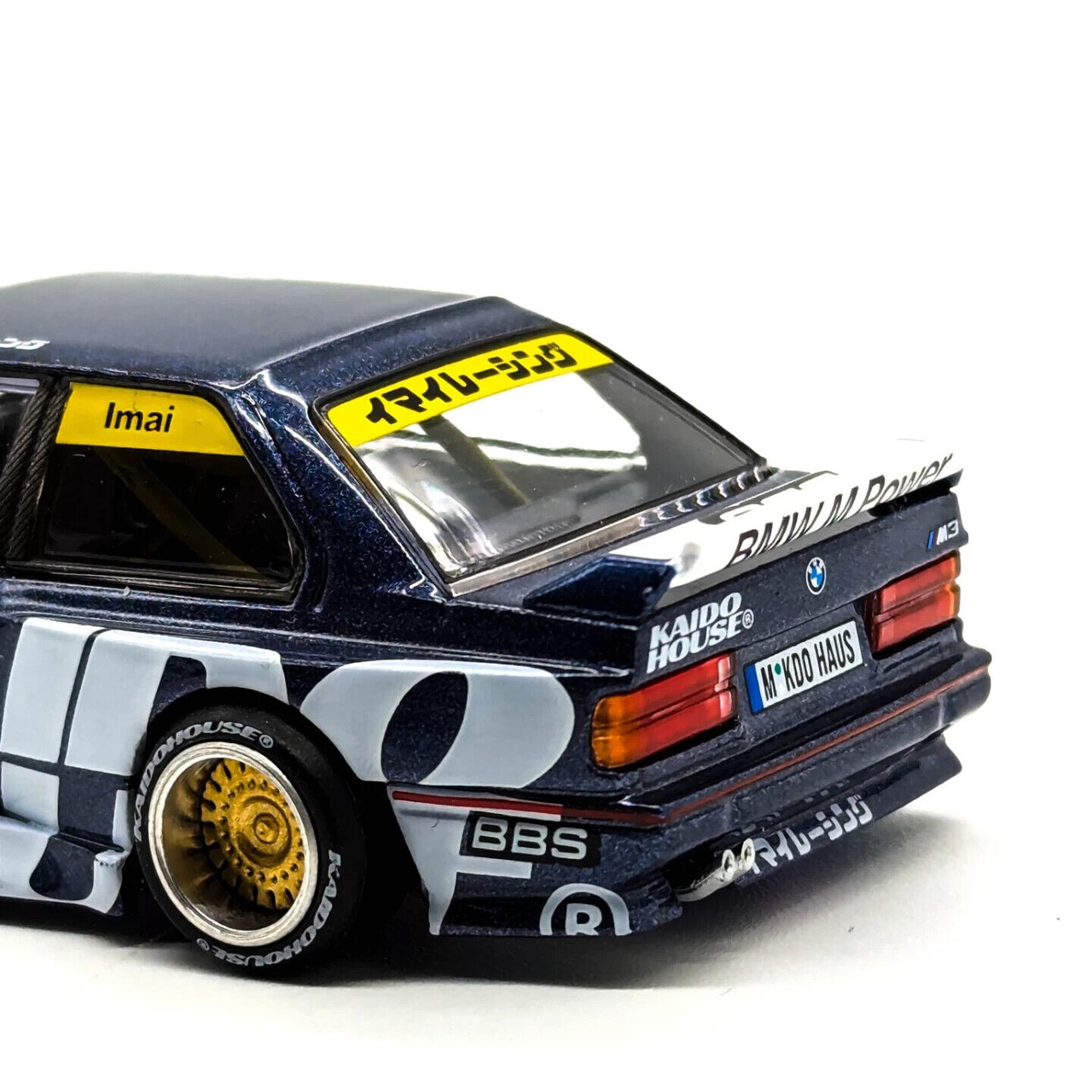 Mini GT KAIDO 1/64 BMW E30 M3 Die Cast Model - BLUE-
