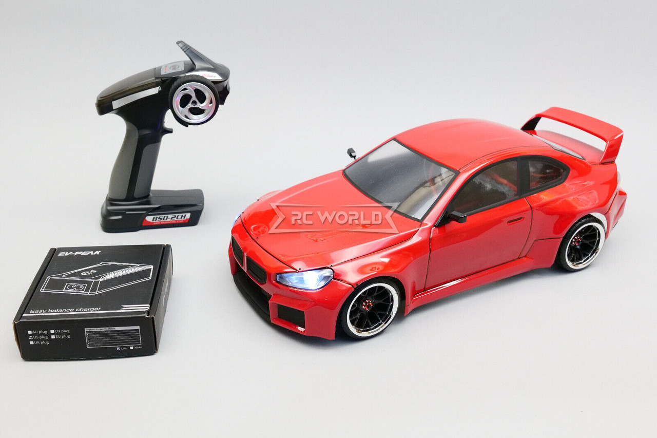 RC 1/10 BMW M2 G87 Brushless AWD Drift Car w/ LED -RTR- *GREEN*
