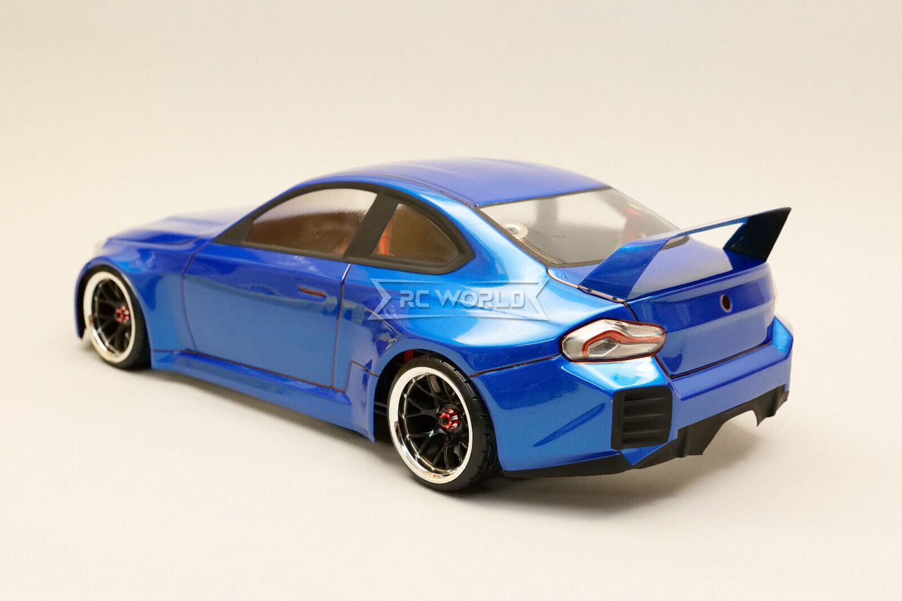 10分1ラジコンボディ、BMW RC 1/10 BMW M2 G87 Brushless AWD Drift Car w/ LED -RTR- *YELLOW*