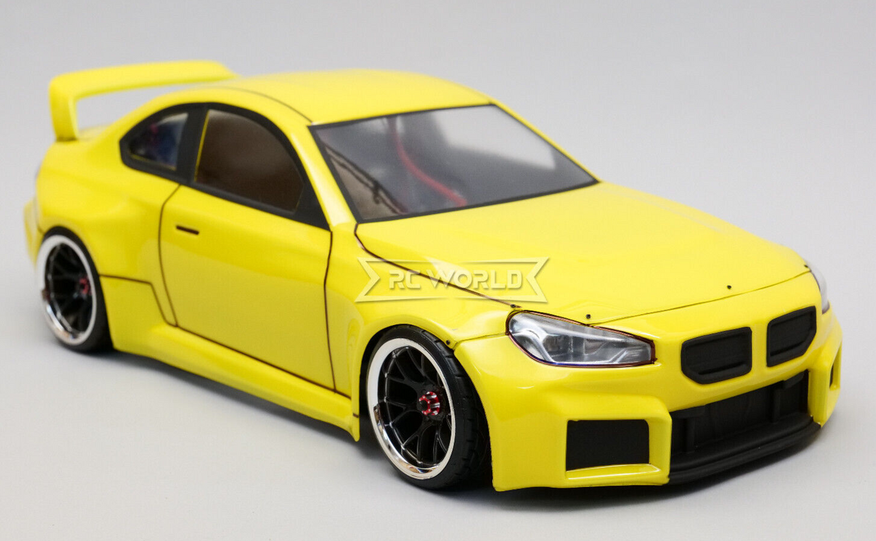 RC 1/10 BMW M2 G87 Brushless AWD Drift Car w/ LED -RTR- *YELLOW*