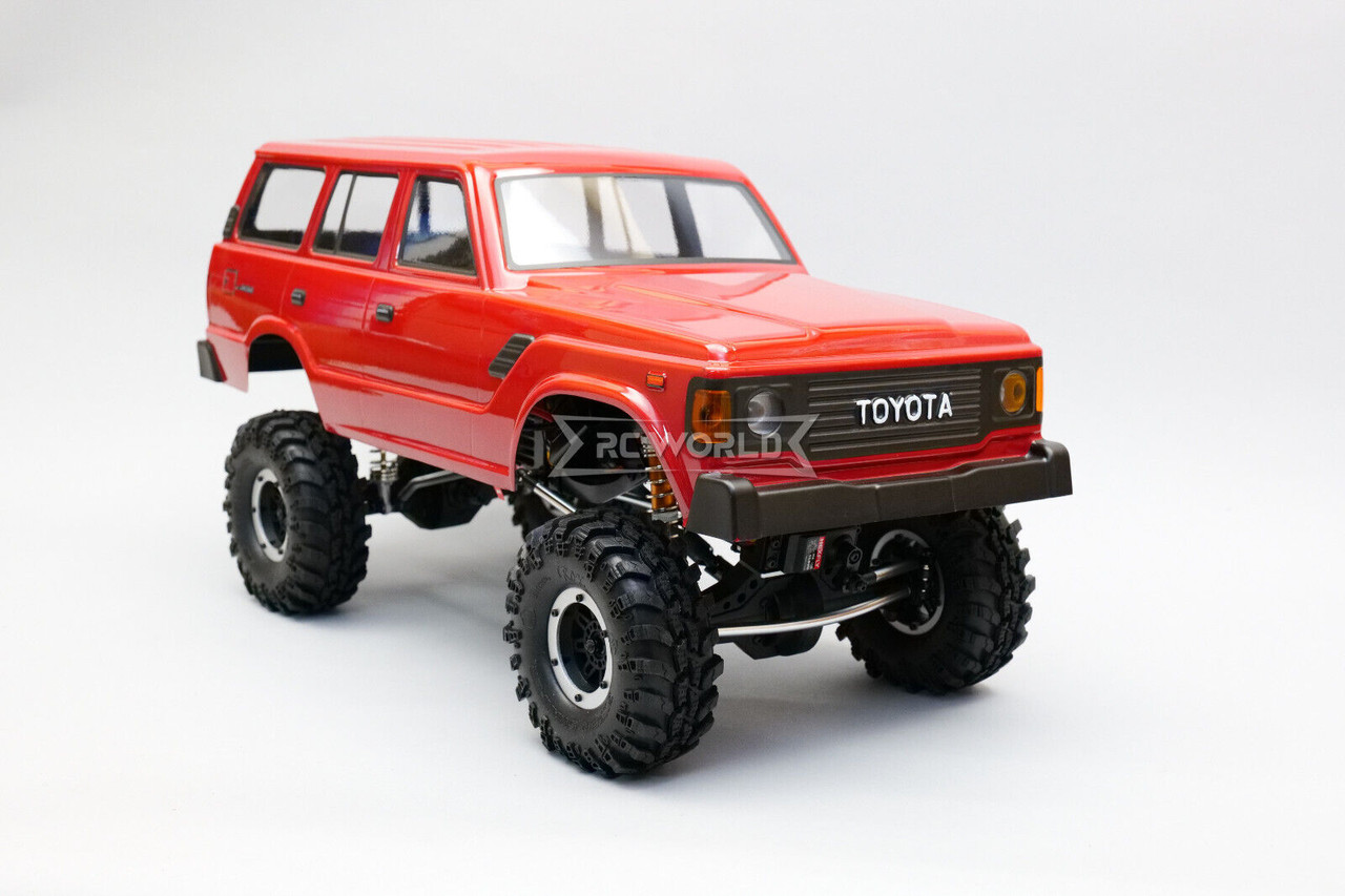 RC 1/10 TOYOTA LAND CRUISER FJ60 W/ LED Lights 4X4 *RTR* -RED-