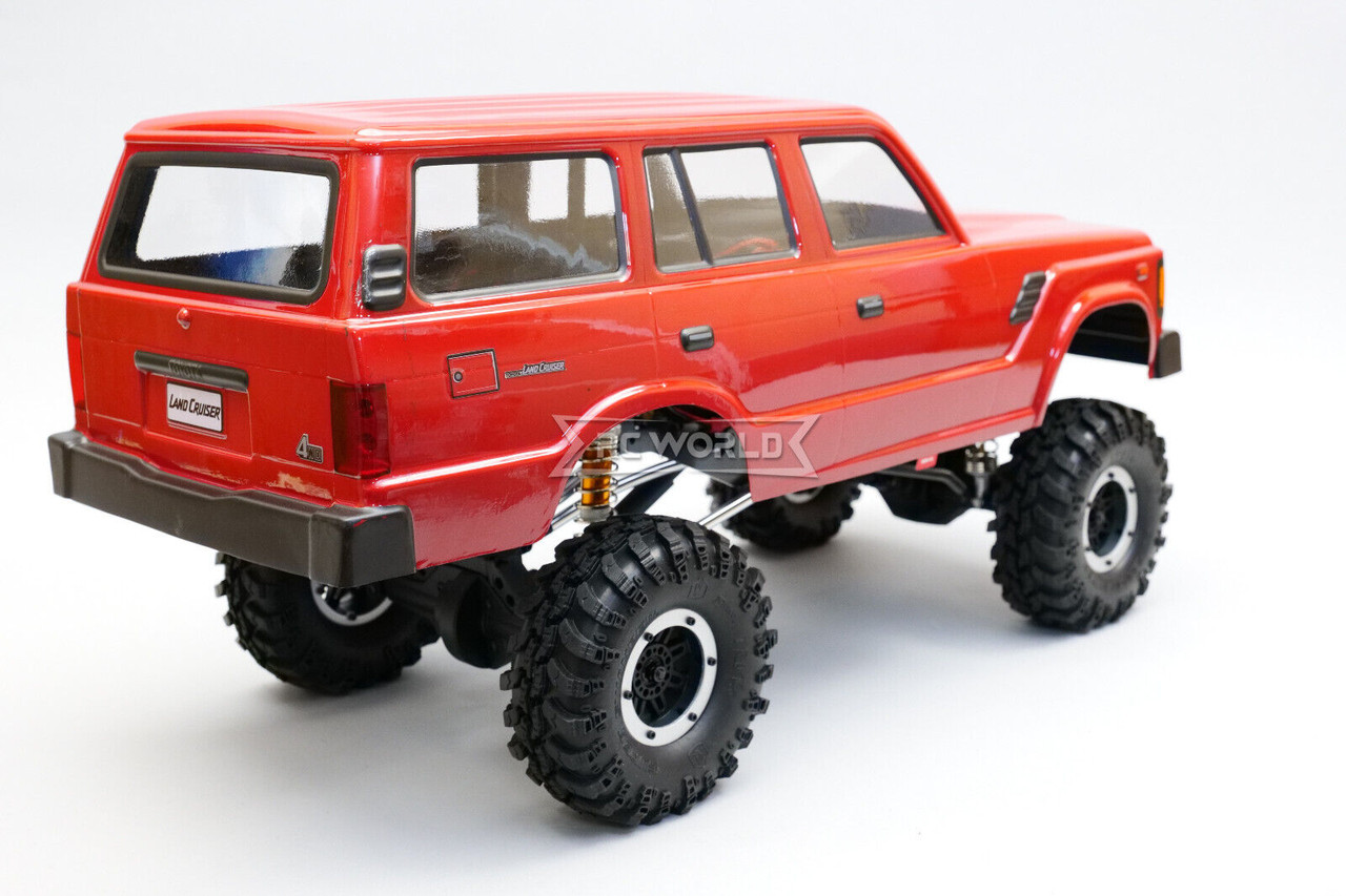 RC 1/10 TOYOTA LAND CRUISER FJ60 W/ LED Lights 4X4 *RTR* -RED-