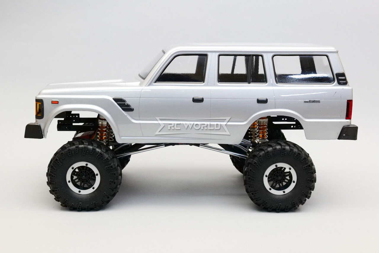 RC 1/10 TOYOTA LAND CRUISER FJ60 W/ LED Lights 4X4 *RTR* -SILVER-