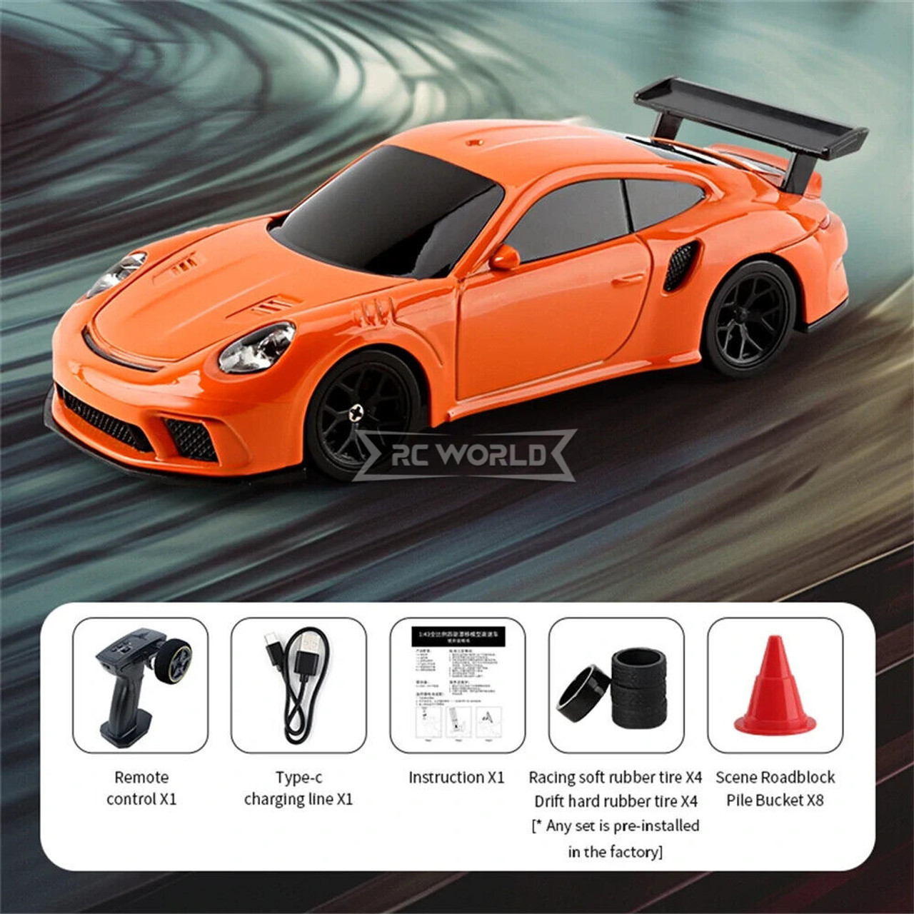 RC ドリフトカー 1/43 4WD リモートコントロールカー　porsche RC ドリフトカー 1/43 4WD リモートコントロールカー porsche