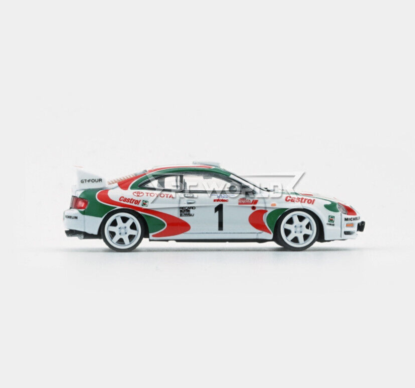 【美品】 Vilac ホワイト レーシングカー 1/64 Die Cast TOYOTA CELICA Rally WRC Tour De France Model Car