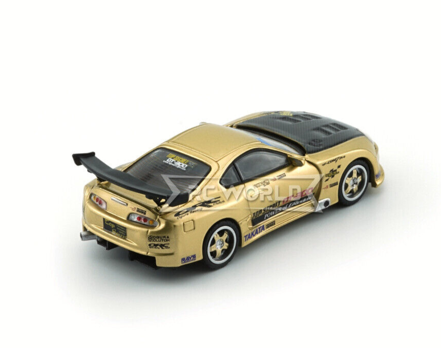 1/64 Die Cast TOYOTA SUPRA JZA80 Top Secret HK Edition Model Car