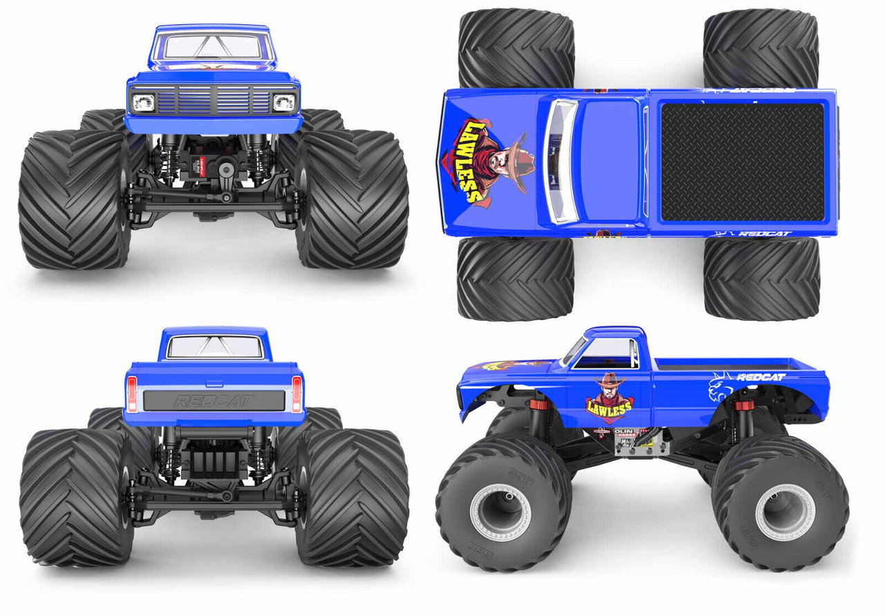 Redcat RC 1/18 MONSTER TRUCK Body Shell Pre-Painted For MT-18 *RED*