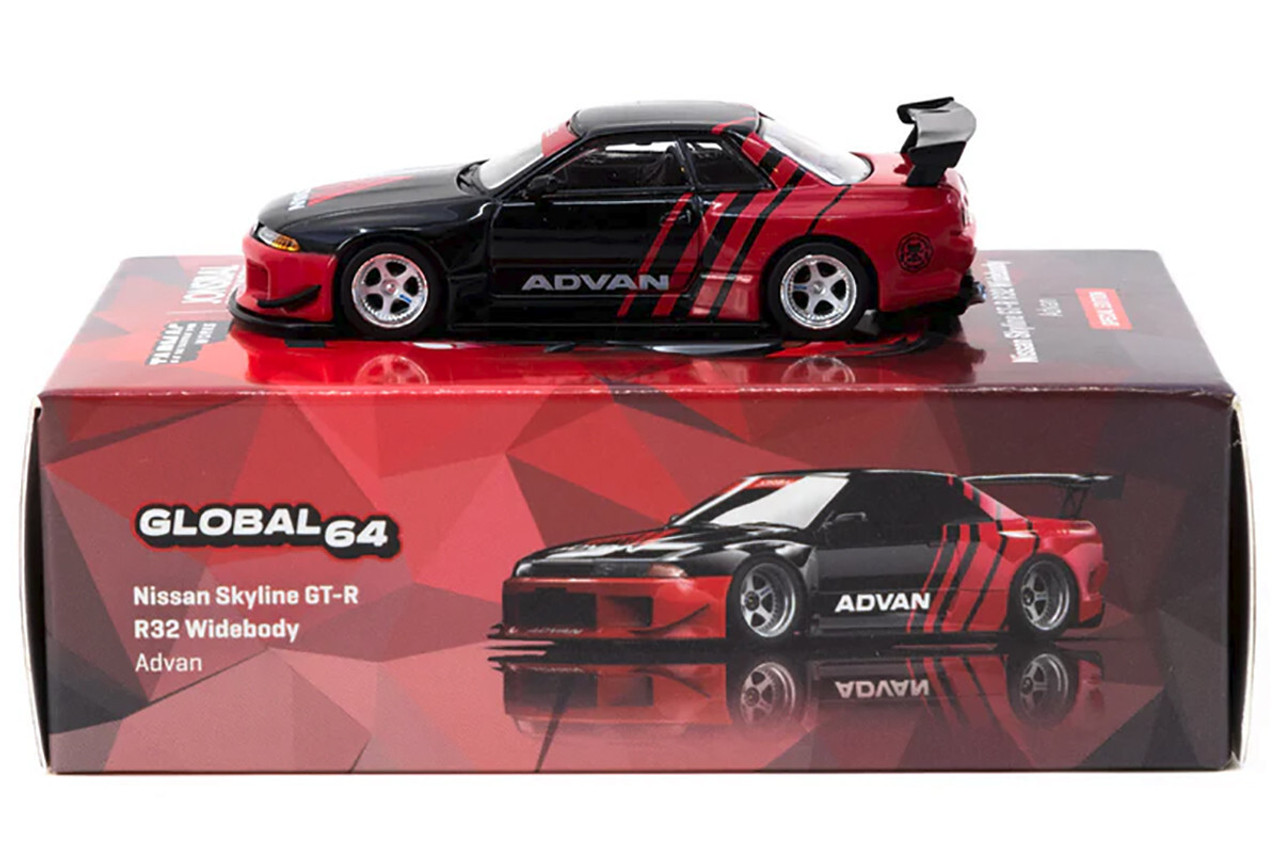 Tarmac 1/64 NISSAN SKYLINE GTR R32 Wide Body Advan JCCS Die