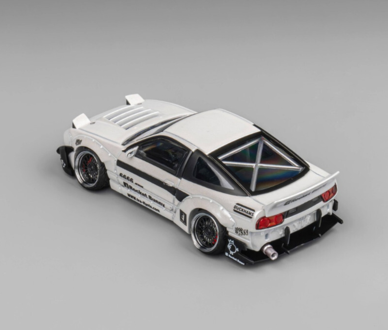 1/64 NISSAN 180SX w/ Pop Up/Interior/Engine Model Car *LIMITED