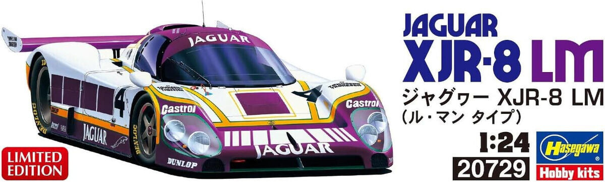 Hasegawa 1/24 JAGUAR XJR-8 LM Plastic Model Kit