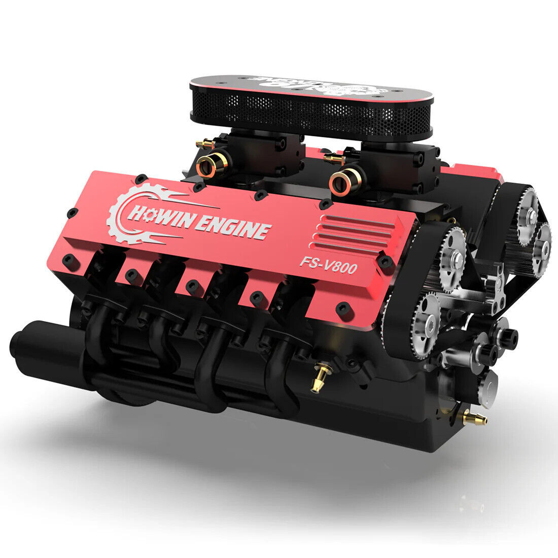 Toyan RC Nitro V8 ENGINE W/ SUPER CHARGER 4 Stroke Water Cooled 8