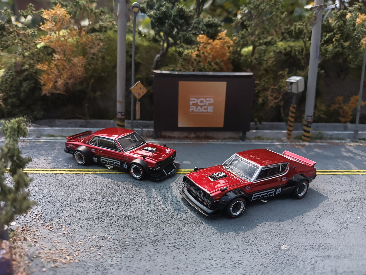 ポップレース 1/64 Fat Five Racing 2台 ボックスセット POP 1/64 Die Cast FAT FIVE RACING (2) Car Set 2025 CAR MEET