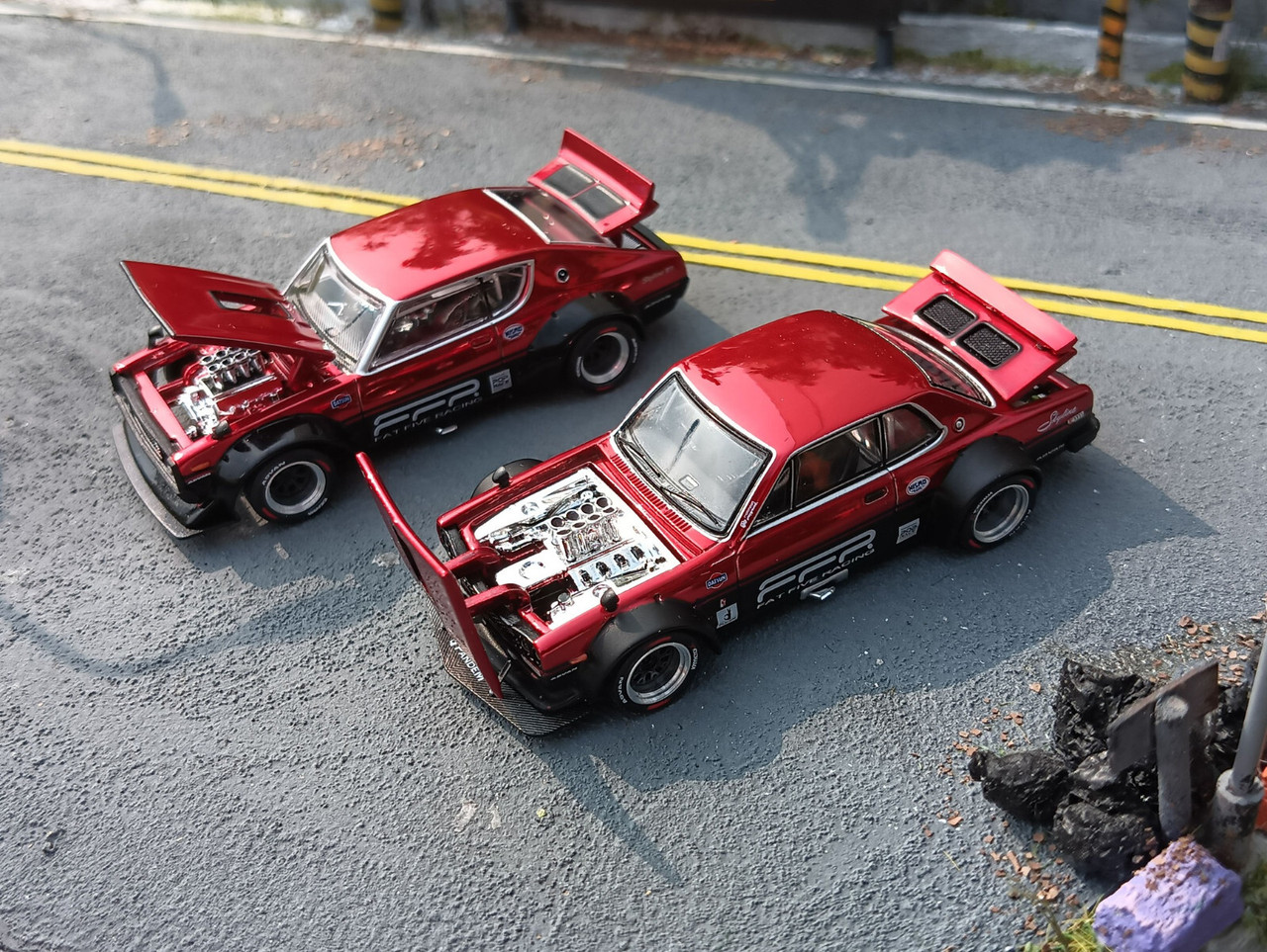 POP 1/64 Die Cast FAT FIVE RACING (2) Car Set 2025 CAR MEET