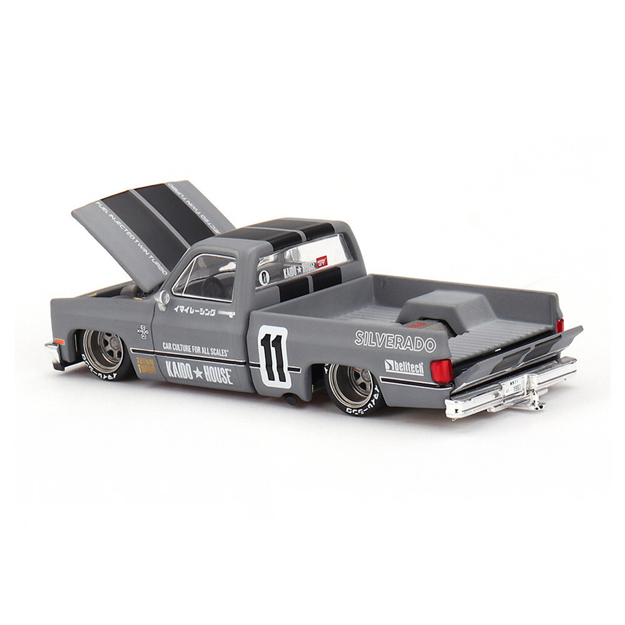 Mini GT KAIDO 1/64 CHEVY SILVERADO V2 Pick Up Truck -GRAY-